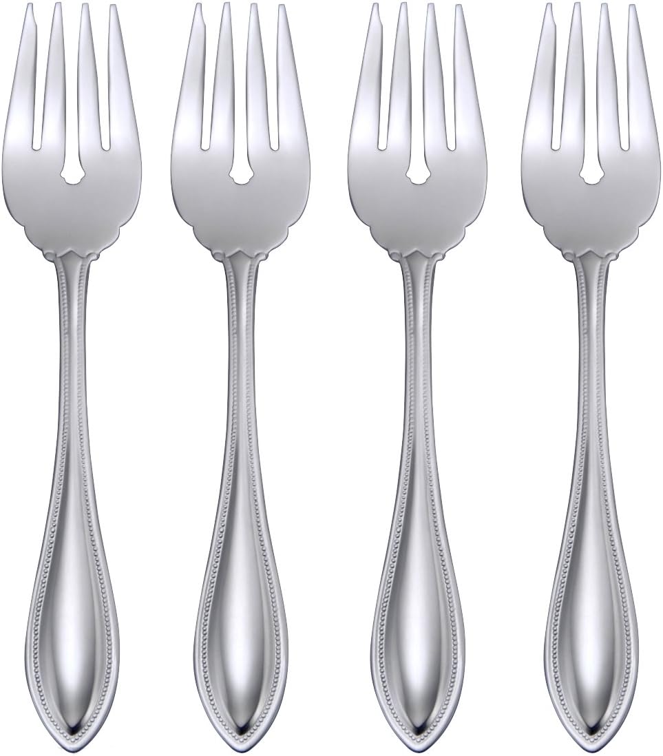 Oneida American Harmony Everyday Flatware Salad Forks, Set of 4