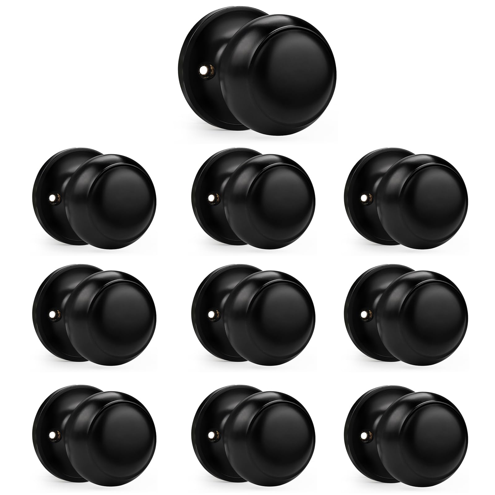 Brushed Nickel Dummy Door Knobs - 2 Pack -22