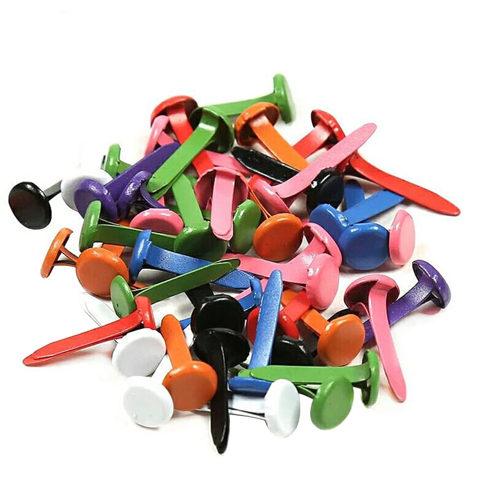 ROSENICE Mini split pins in assorted colours, suitable for crafts making, stamping and DIY, 150 Units