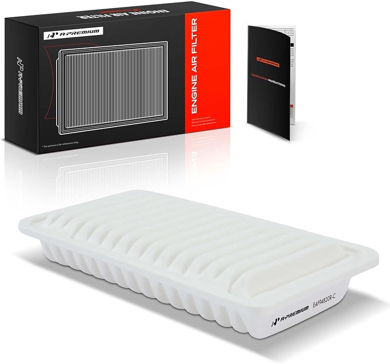 Filtro de ar do motor A-Premium retangular para Toyota, Subaru, Pontiac e Scion – 1 unidade