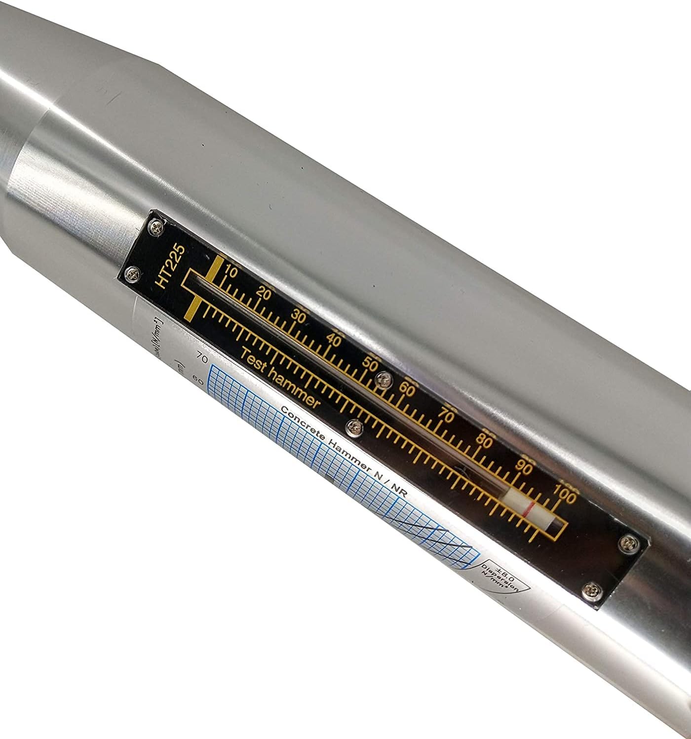 Concrete Test Hammer Concrete Rebound Hammer with High Aluminum Shell Design 10~60Mpa Test Range