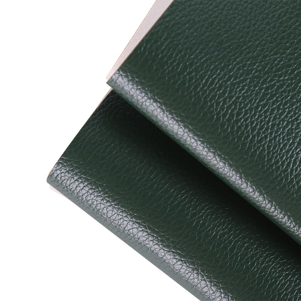 Leather Repair Tape - Self-Adhesive Patch For Sofas, Car Seats, Bags (Dark Green, 19x50 Inch) - View #9