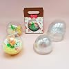 Alinacutle 10cm Diameter 10pcs Clear Plastic Balls Christmas Gift Packaging Clear Cake Boxes Blisters Gift Case Transparent Round Hollow Candy Containers for Holidays Parties Celebration