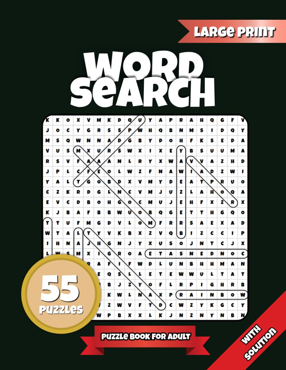 Large Print Amazon Rainforest Canopy Word Search Puzzle Book for Adults and Seniors: Easy-to-Read Nature-Themed with 55 Word Searches Puzzles and Solutions Included
