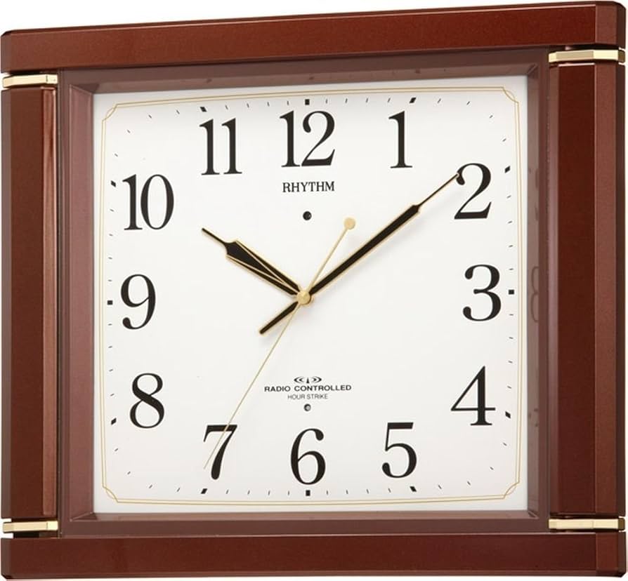 Amazon.co.jp: リズム(RHYTHM) 掛け時計 電波時計 アナログ 毎正