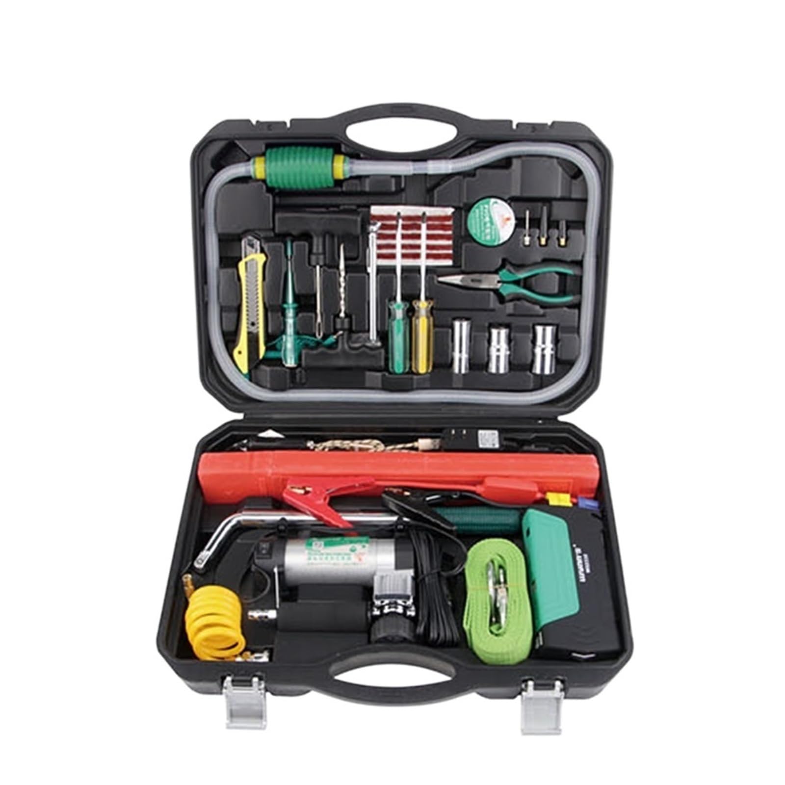 26 Kit di Riparazione Auto Professionale Kit Completo di Attrezzi di Emergenza su Strada con Kit di Riparazione Auto for avviamento di Emergenza