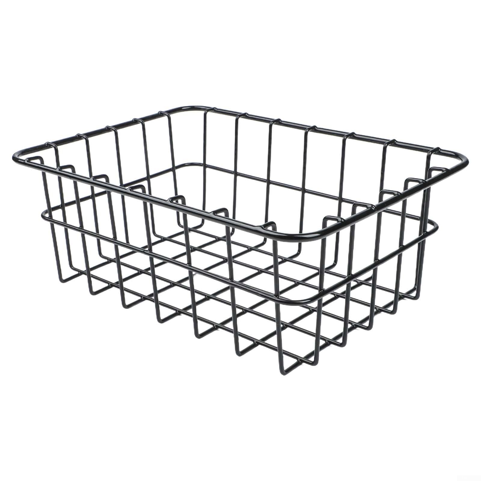 FUANA Steel Wire Cooler Basket for 32 Qt Ultra-Light Cooler Compatible with for coleman, Elevated Food Tray Insert for Camping and Tailgating, Black(1pc)