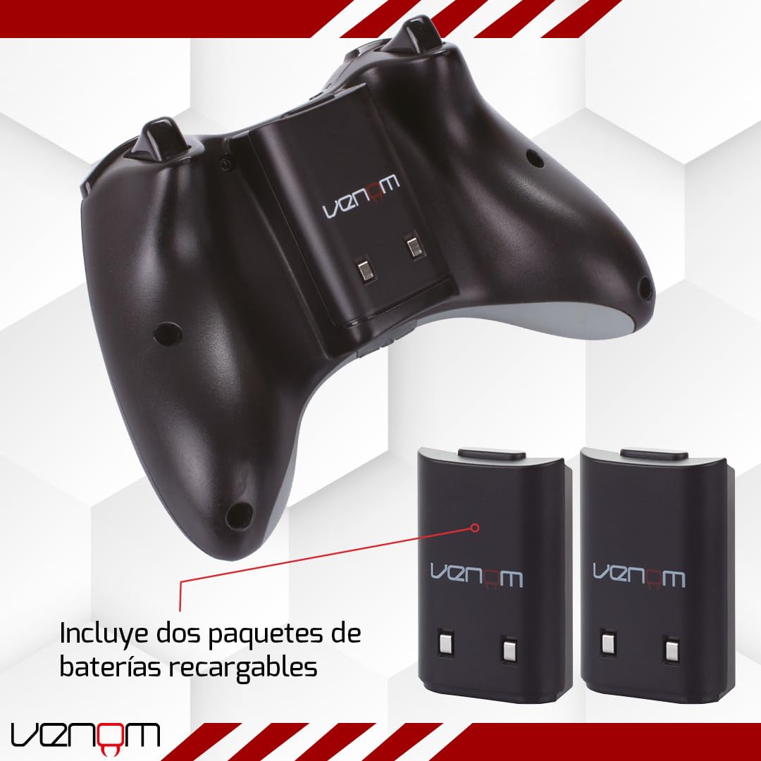 Venom Twin Charging Cradle: Black (Xbox 360) [Importación inglesa]