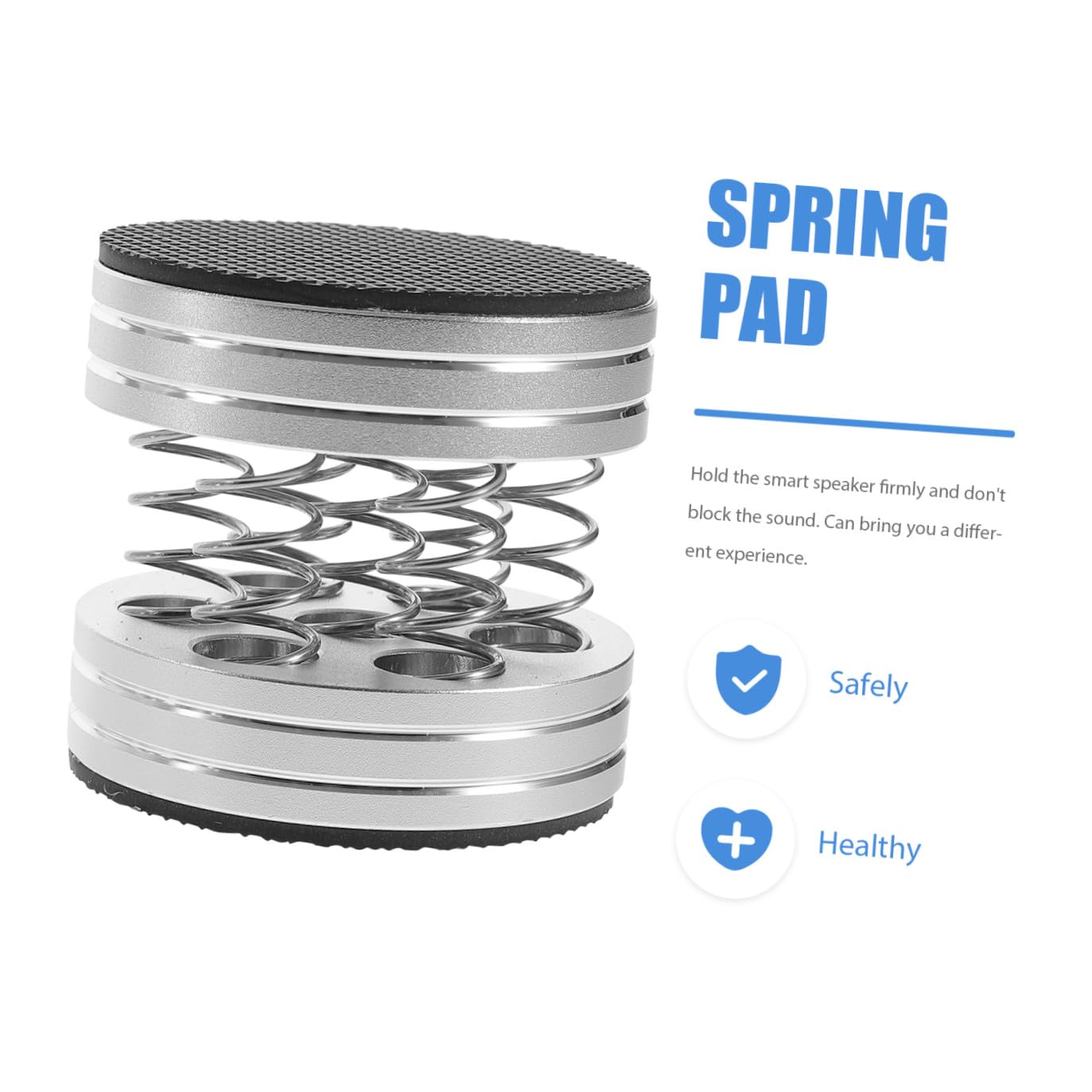 VANZACK 4 pezzi Piedini Isolanti per Casse Acustiche con in Alluminio e Acciaio Ammortizzatori Antivibrazione con Base in Antiscivolo Protezione Pavimento per Diffusori Hifi e