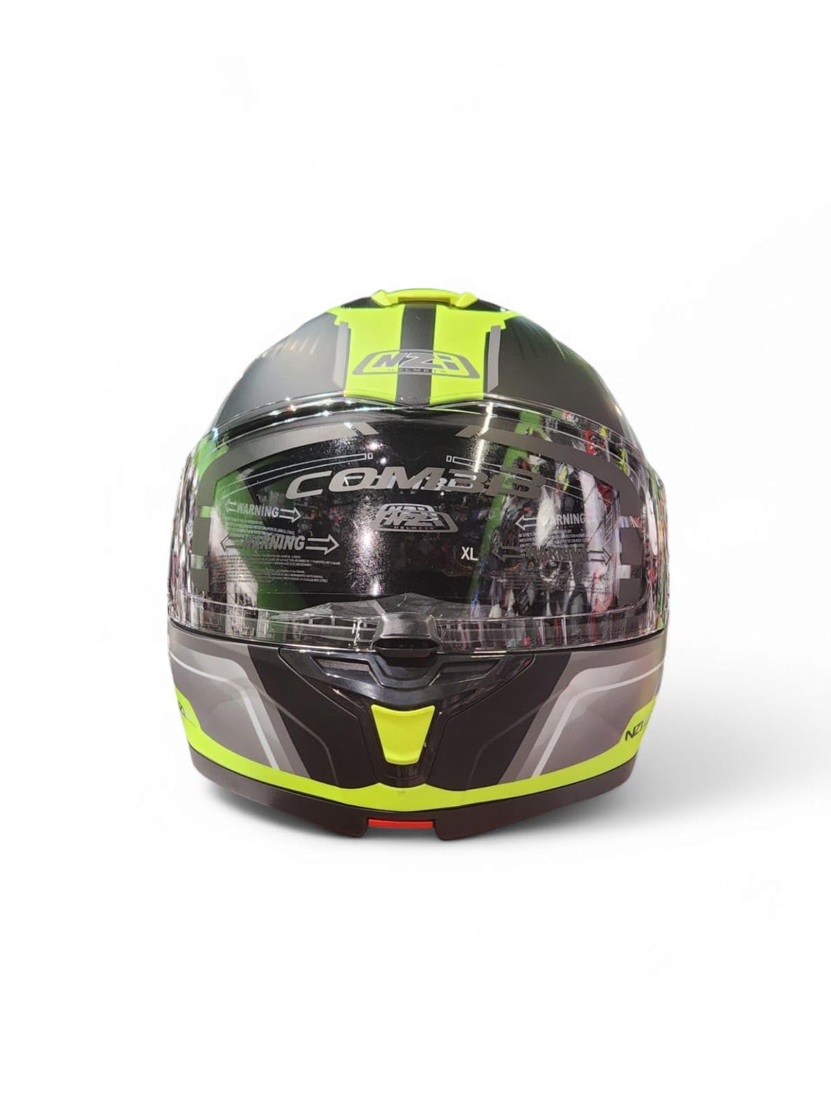 Casco Moto Modular NZI Combi 3 ORBE Negro Antracita Amarillo HOMOLOGACION 22.06 Talla L