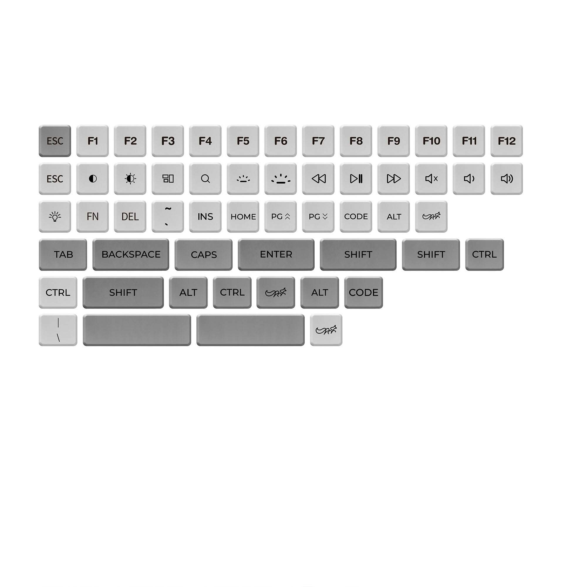 Amazon.com: Chocfox-Fans Low Profile PBT Keycaps Set for Kailh