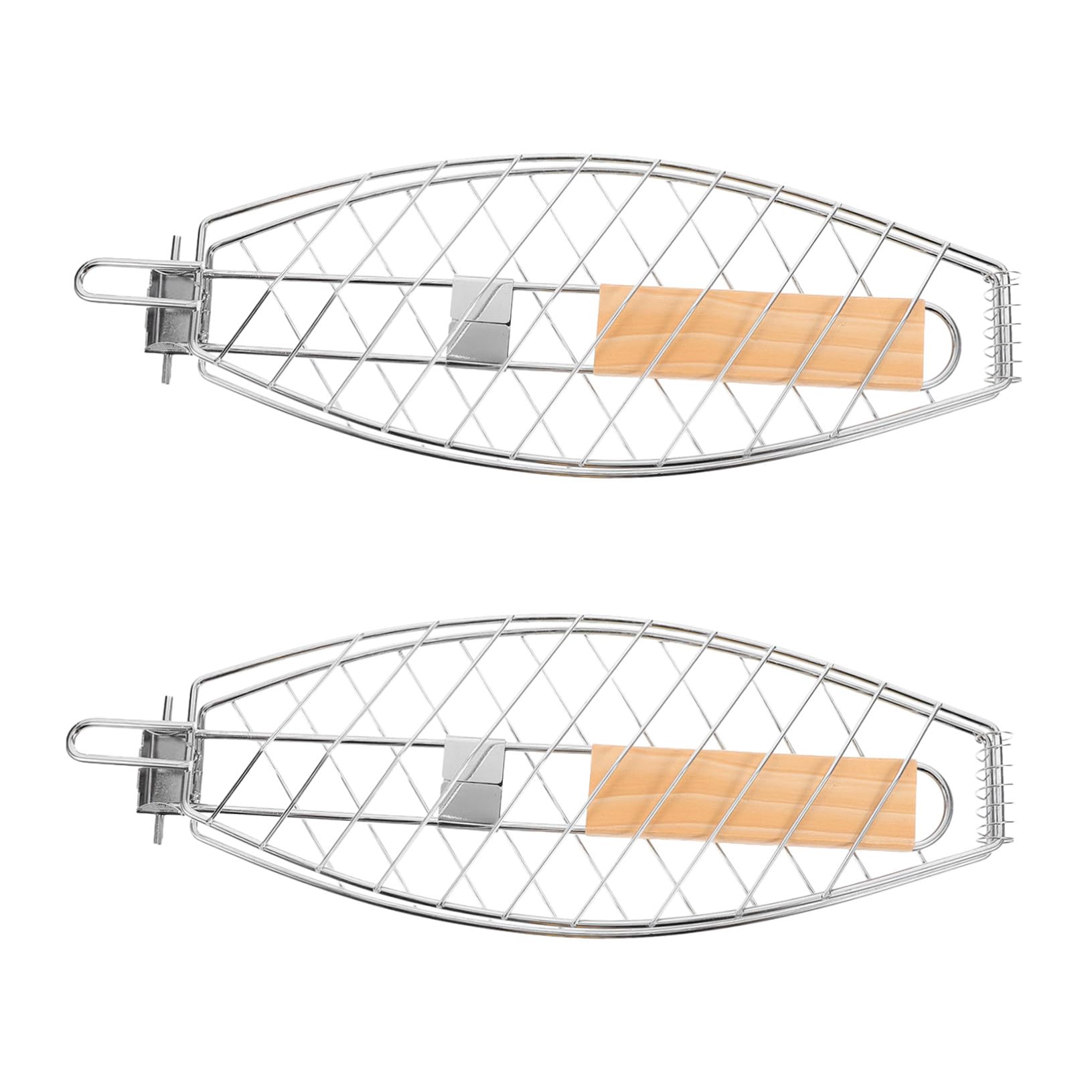 Filet de cuisson pour poisson et grille de barbecue en acier inoxydable pour vos repas en plein air