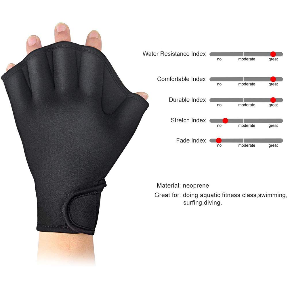 Matériel Natation Adulte Enfant Gants De Natation Palmés - Entraînement Aquatique Homme Femme Enfant - Fitness Et Résistance à L'Eau Accessoire Fitness Eau