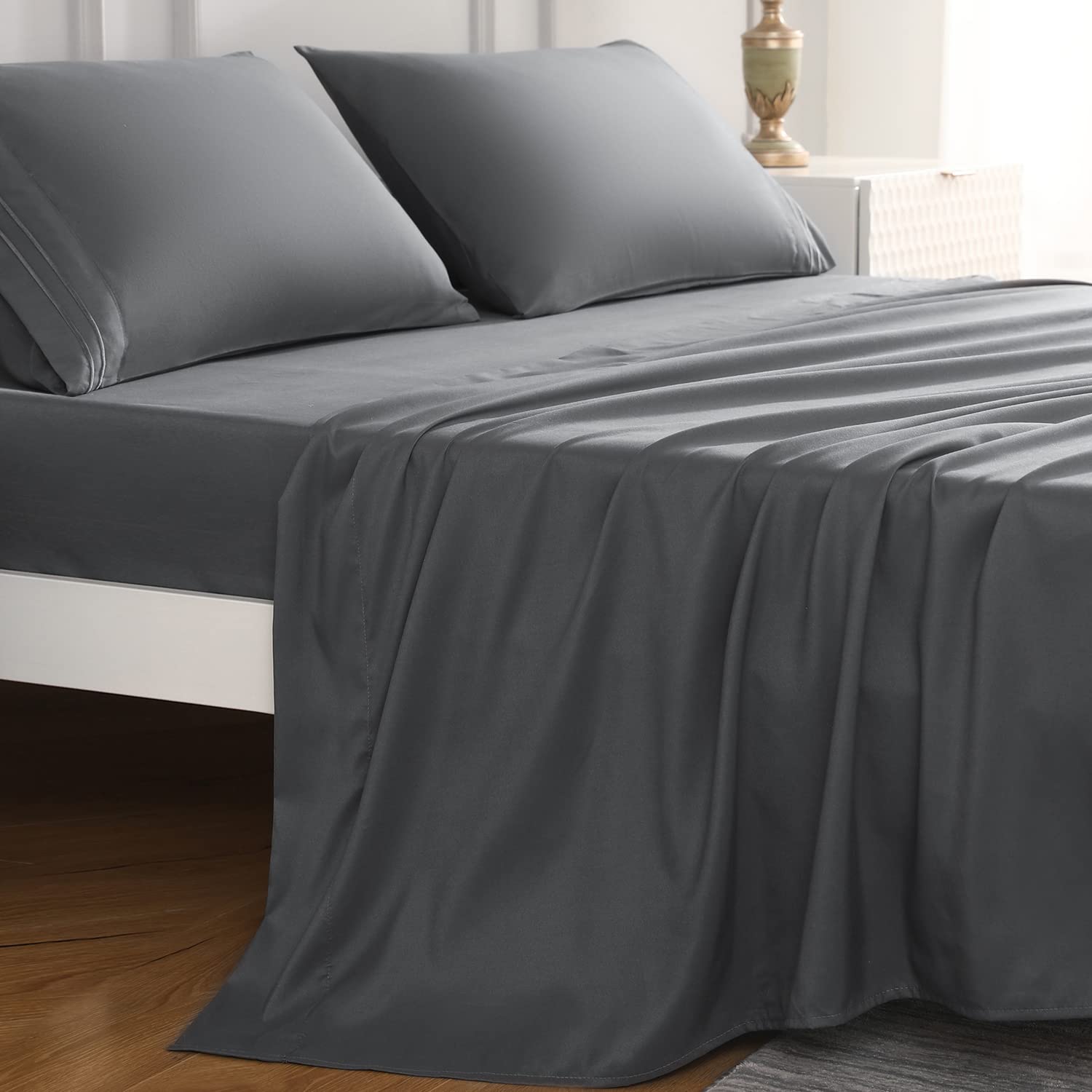 JOHNPEY Queen Sheets Set 18" Deep Pocket Bed Sheets for Queen Size