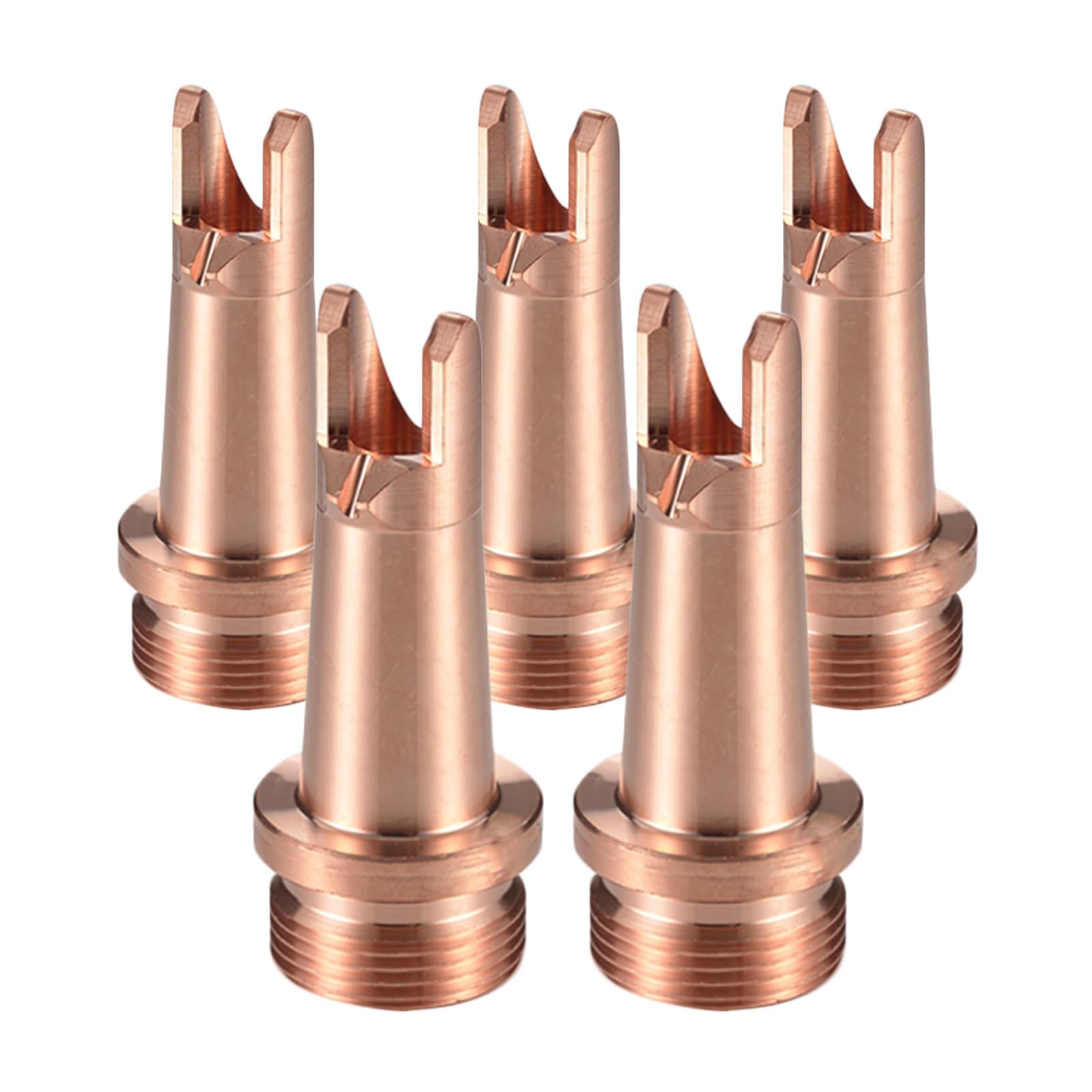 MCWlaser 5 Pcs Laser Welder Nozzle Tip Kit CS-12 Copper Nozzles for Portable Laser Welding Gun Laser Welder Head Laser Welding Machine