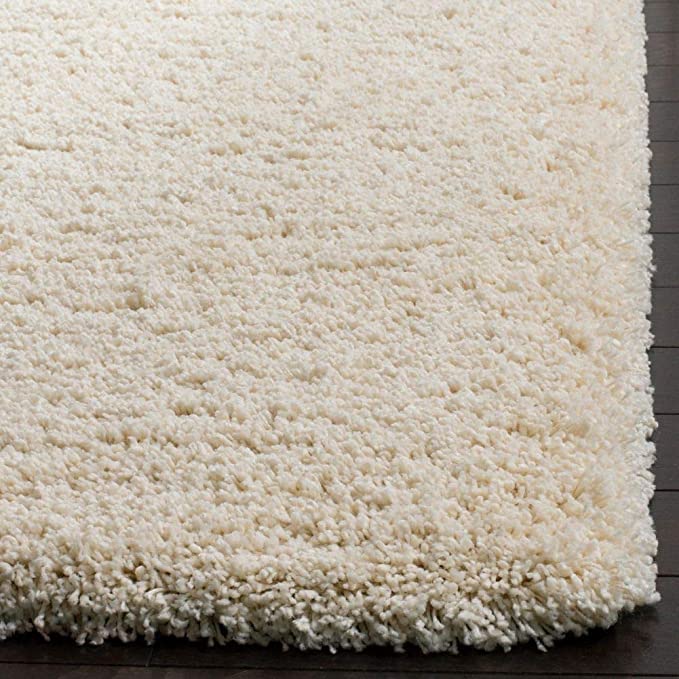 Image of Shaggy Carpet for Home 12 x 16 Feet Ultra-Soft, Thick, and Stylish Shag Texture Ideal for Living Room, Bedroom, or Office - Easy to Clean and Perfect (White,)