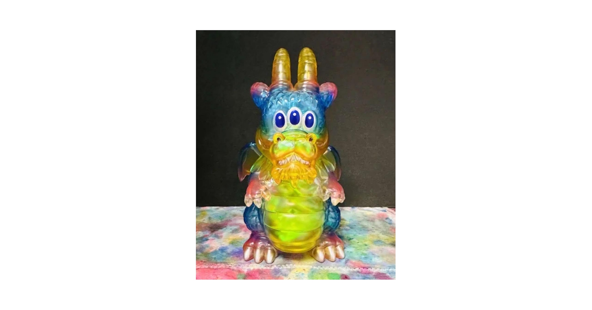 Amazon.co.jp: 三眼龍神 カームドラゴン 台南クリア ART JUNKIE アート