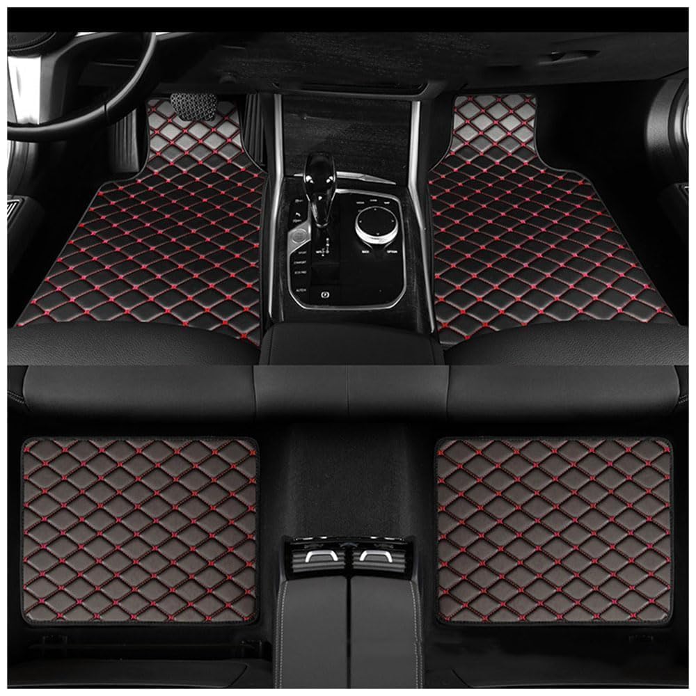 QIZUN 4PCS Car Floor Mats for Opel Frontera Hybrid ab Bj. 2025, Luxury All Weather Waterproof Interior Carpets Protection Anti-Slip Tailored Custom Fit Pads,C