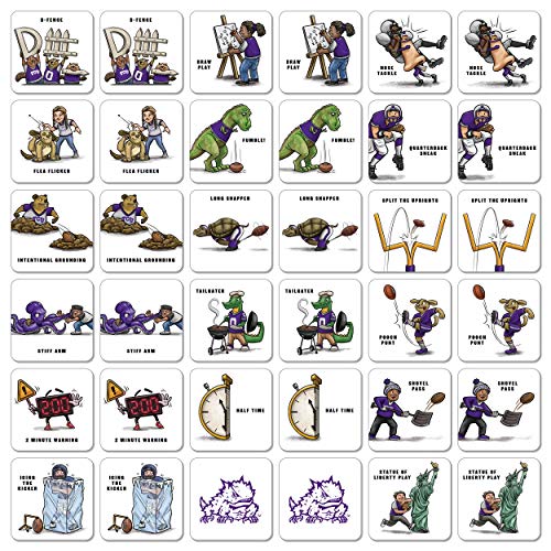 Image of YouTheFan NCAA Officially-Licensed Memory Match Game - Humorous, Team-Specific, Original Hand-Drawn Artwork, Fun for the Whole Family, for Fans Young and Old
