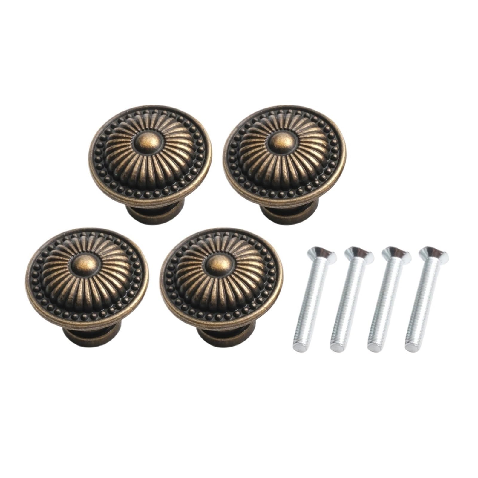 LSNNMU 4Pcs Vintage Drawer Handle Bronze Cabinet Knob Knobs Cupboard Wardrobe Furniture Pulls Wooden Box Jewelry for Cupboard