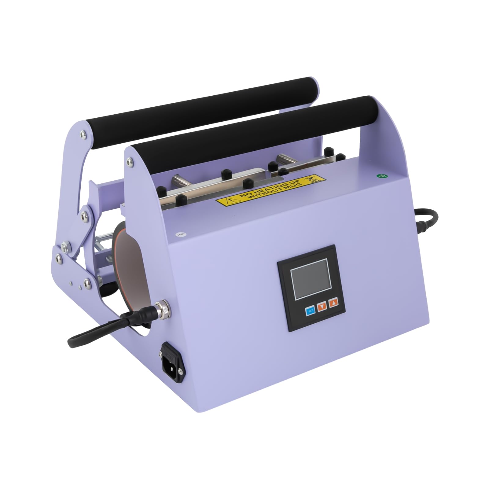 110 V Tumbler Heat Press Machine, 40 OZ Mini Mug Heat Press Machine, Car Cup Mug Press Heat Machine, 0-400°F, Light Purple, for 40oz Car Cups