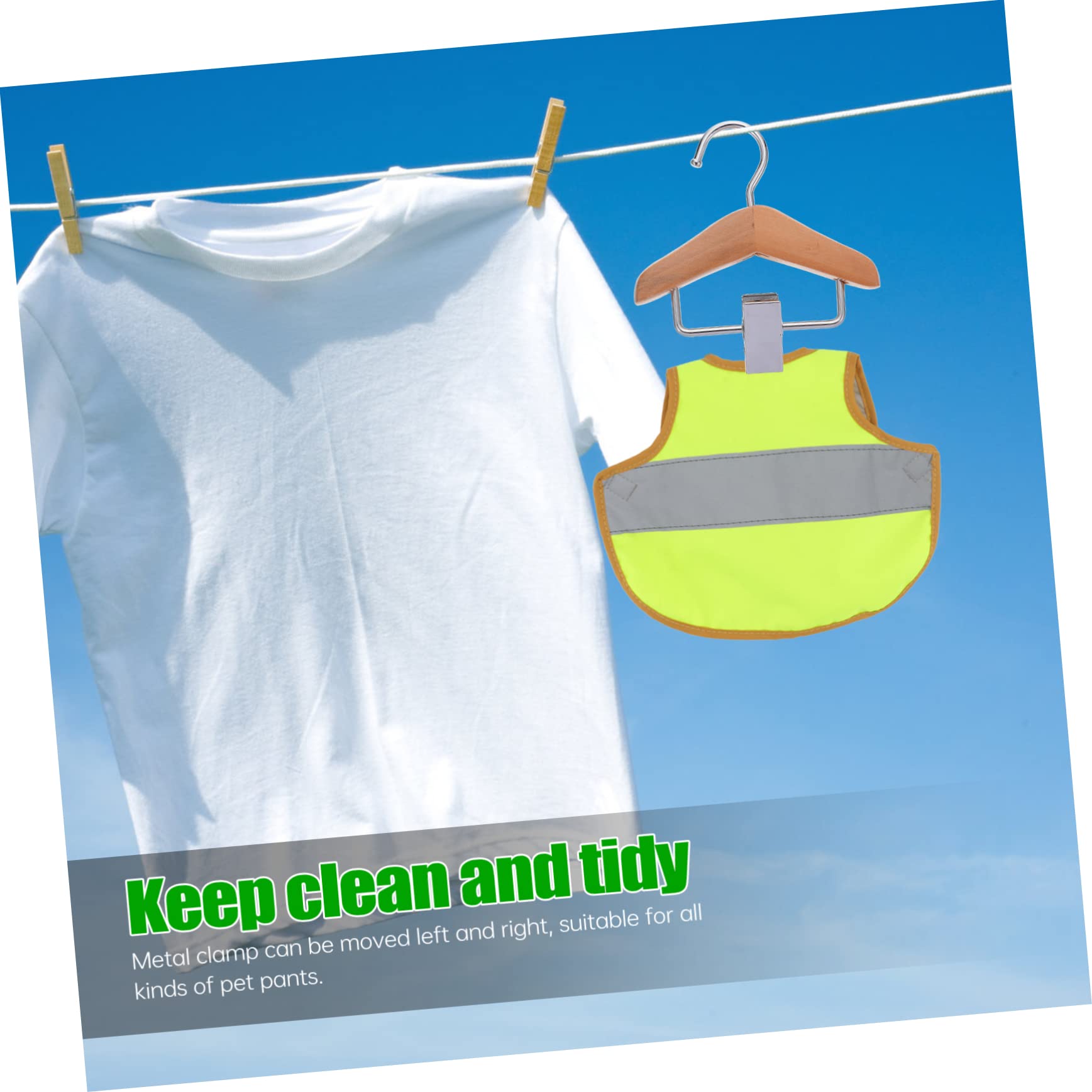 HAPINARY 1pc Pet Hanger Mini Clothing Rack Portable Clothes Rack Hanger Dog Pet Dress Hanger Skirt Hanger Pet Pants Clip Rack Hangers Pets Pet Supplies Brown Stainless Steel