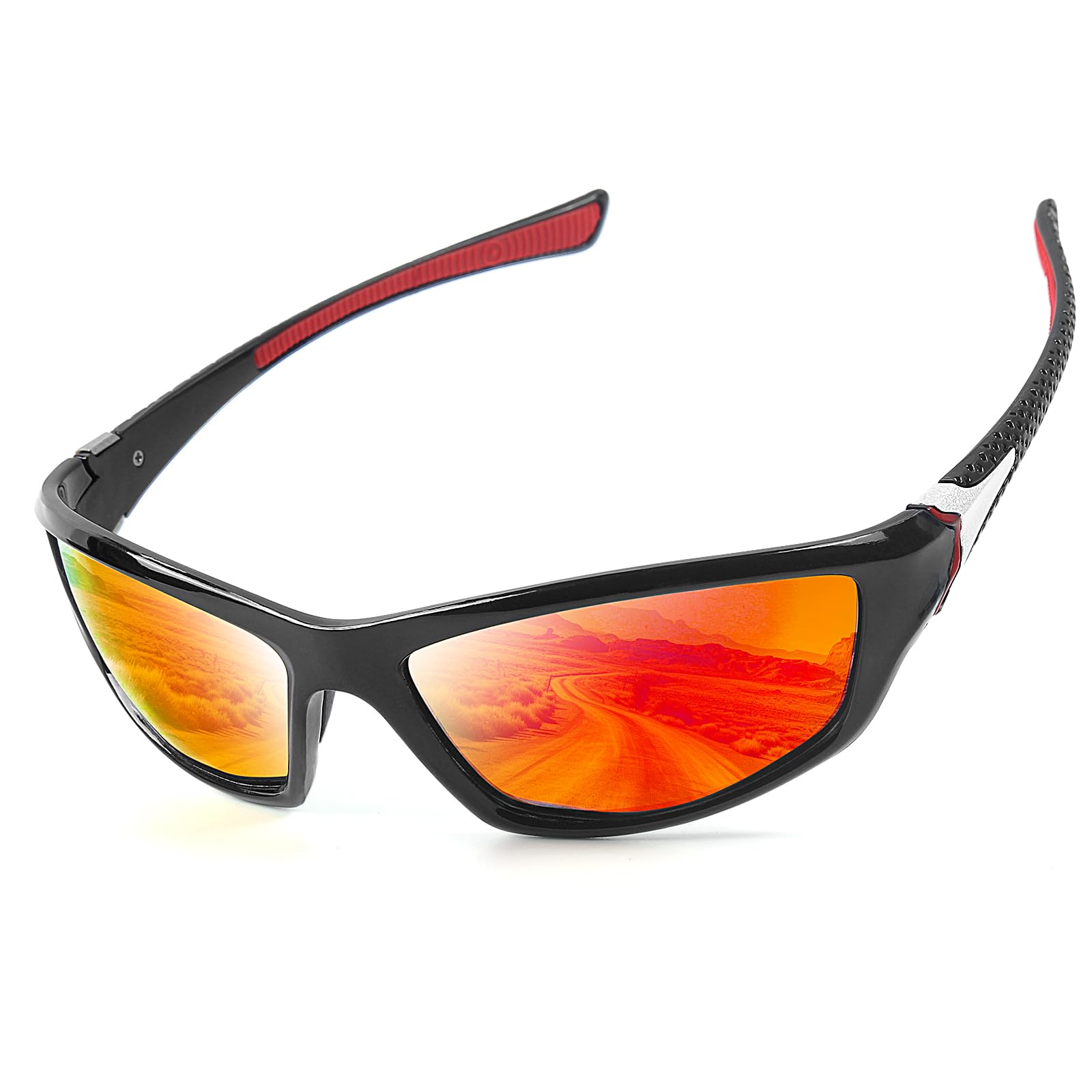 gzerma Sonnenbrille Herren Polarisiert Fahrradbrille UV400 Sunglasses Sportbrille für Damen zum Radfahren Ski Golfen Angeln Fahren Wandern