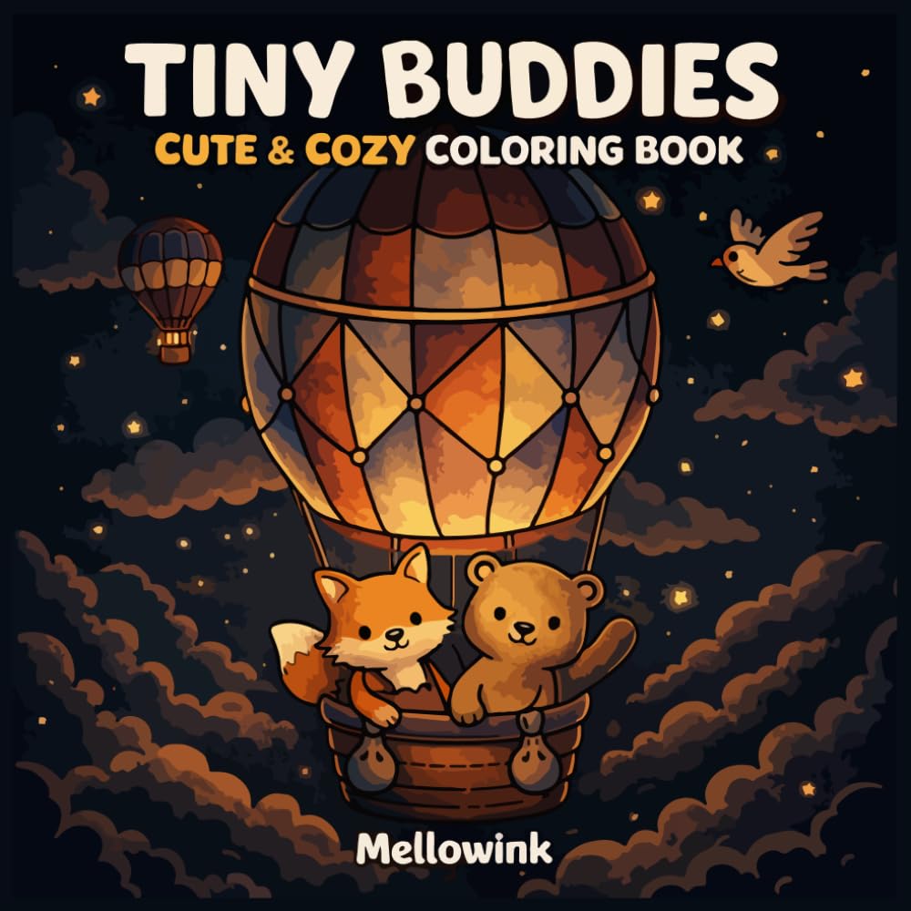 TINY BUDDIES: Cute and Cozy Coloring Book