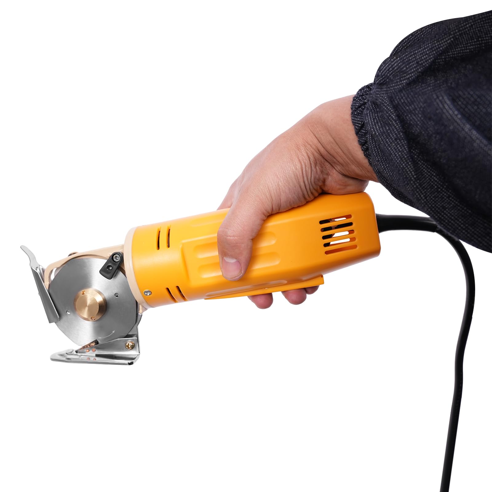 Elektrische Rotationsschere 170W Kartonschneider Elektrischer 1400U/min Schere Kabellose Rollschneider mit Eingebautem Schärfstein Sicherheitsvorrichtung, Rotationsschneider für DIY und Schneiden