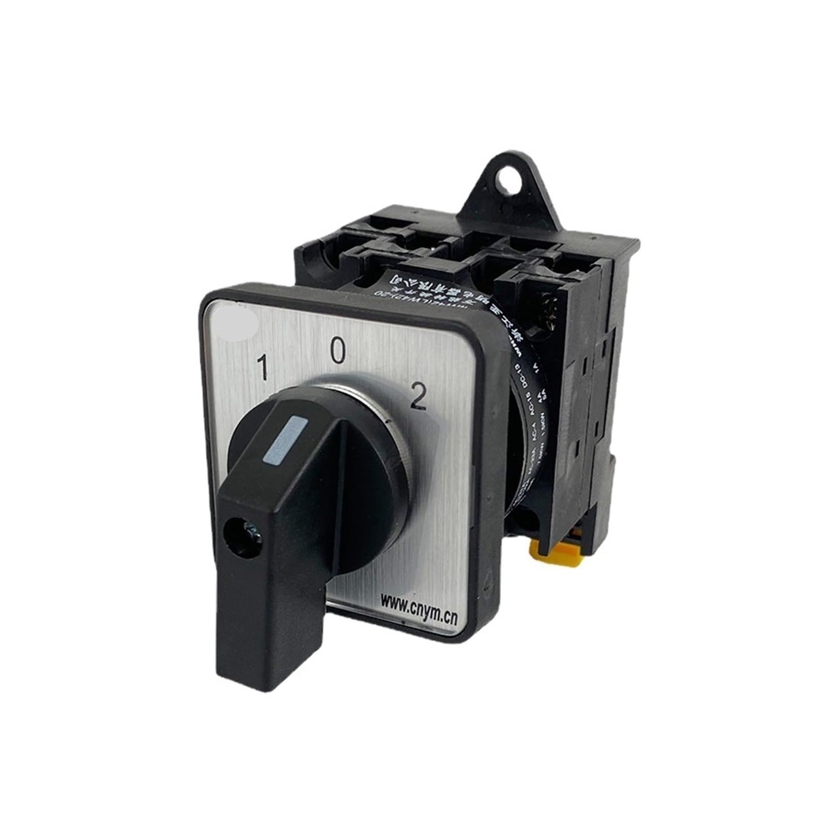 WQGQPXOB Rotary Cam Switch Rail Mounting 3 Position 2 Poles 690V 20A Selector Changeover Control Circuit Dual Power YMW42-20/2