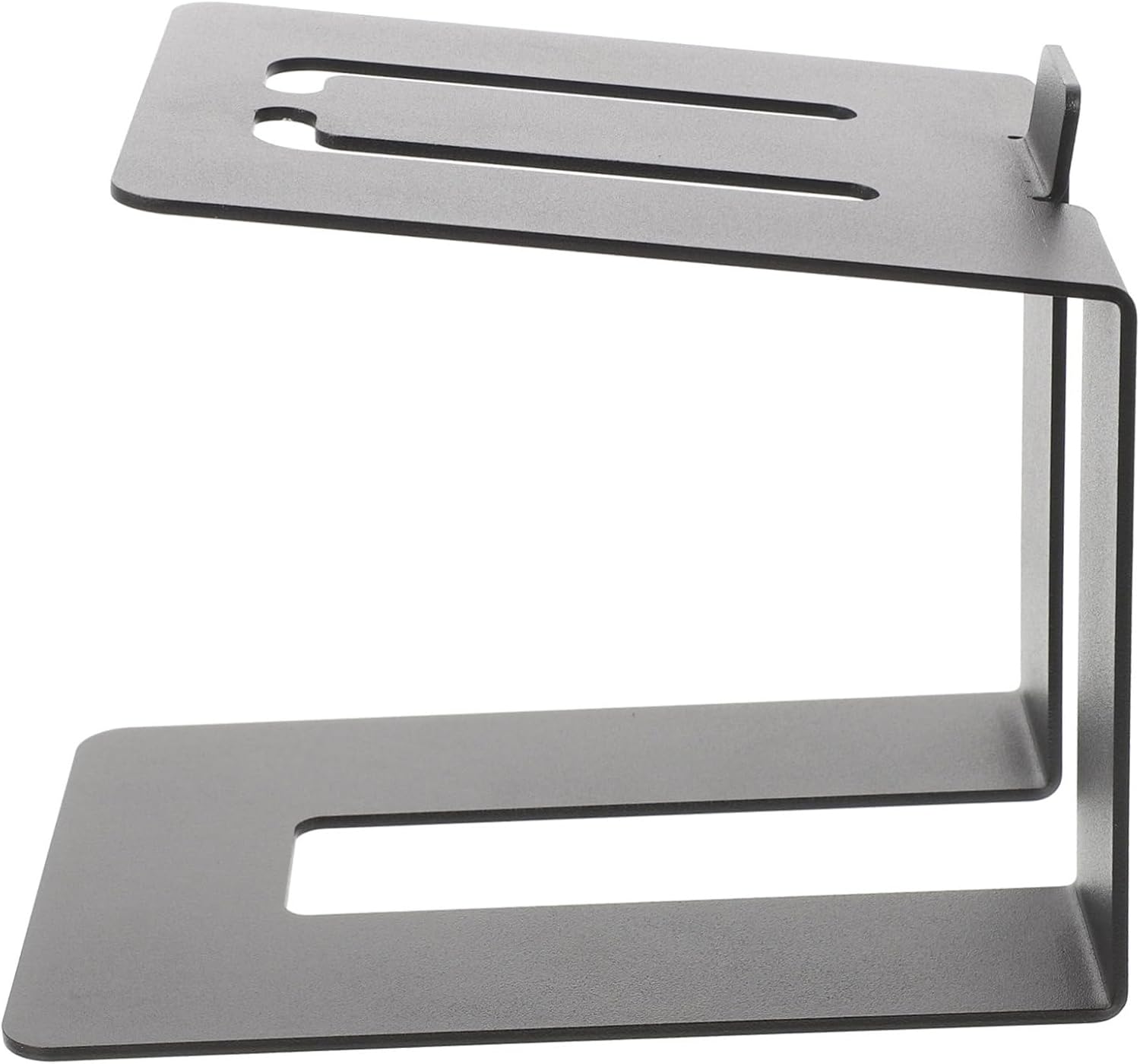 Metal Desktop Speaker Stand Bookshelf Speaker Riser for Monitor Holder Strong Sturdy Tilting Design Oxidized Black