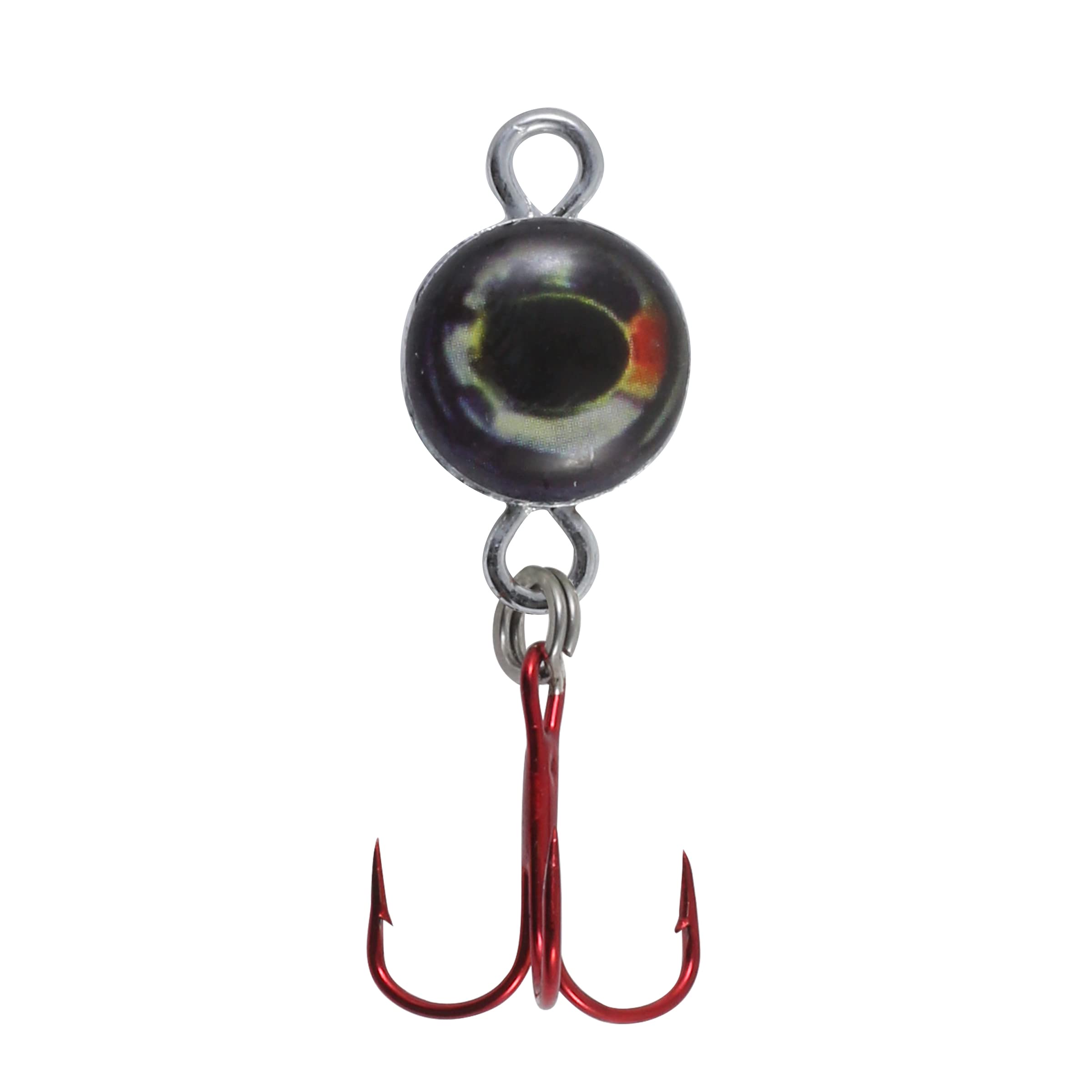 Northland Fishing Tackle Eye Ball Ice Fishing Spoon, Baitfish Imitating Lure for Jigging Walleye, Perch, Crappie & More, Assorted Sizes & Colors