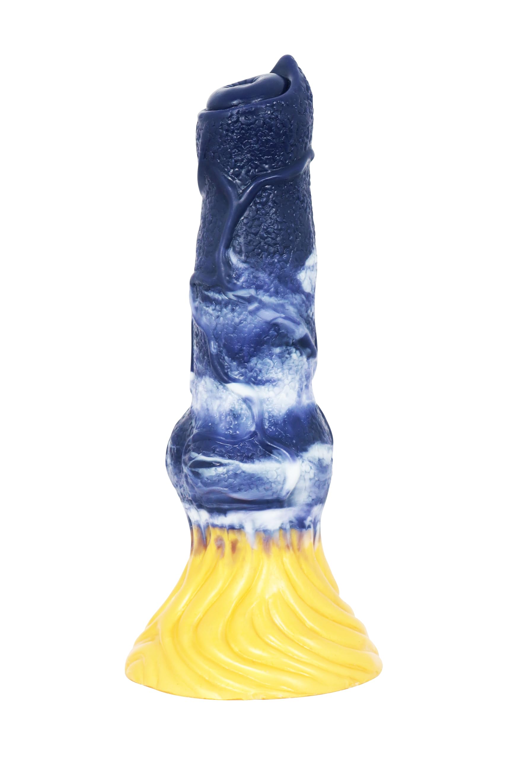 BeHorny Dildo Sex Toy, Liquid Silicone Alien/Fido Dildo with Suction Cup