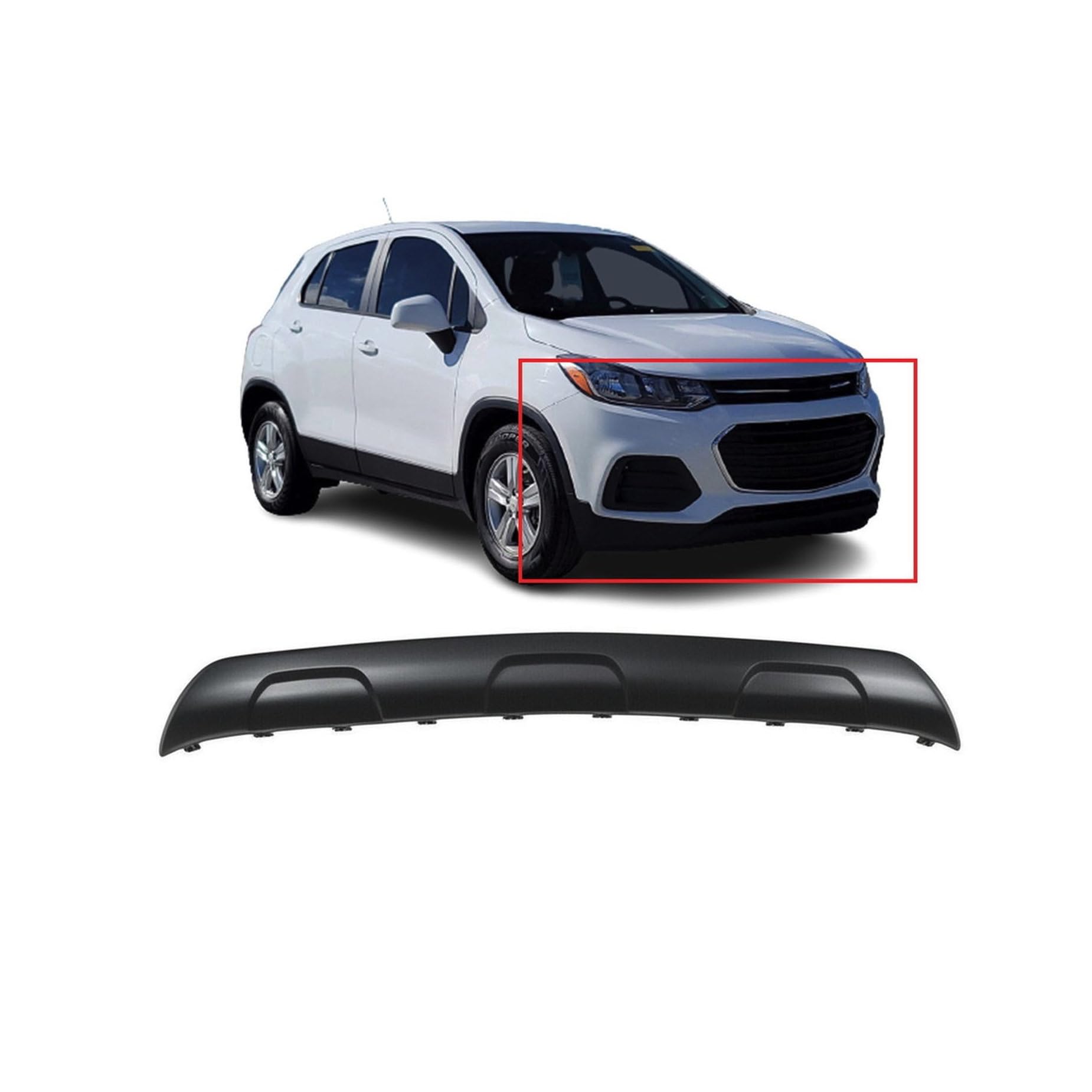 FitParts Compatible with Chevrolet Trax 2017–2020 Lower Bumper Valance