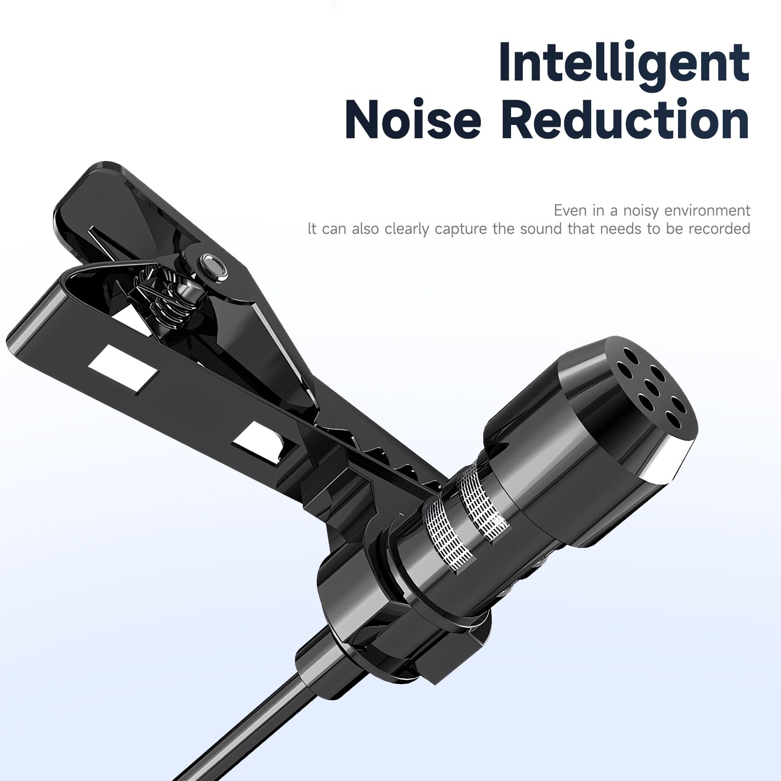 Microphone Externe Podofo 3.5mm - Pour Autoradio Bluetooth - Réduction Bruit - Appels Mains Libres