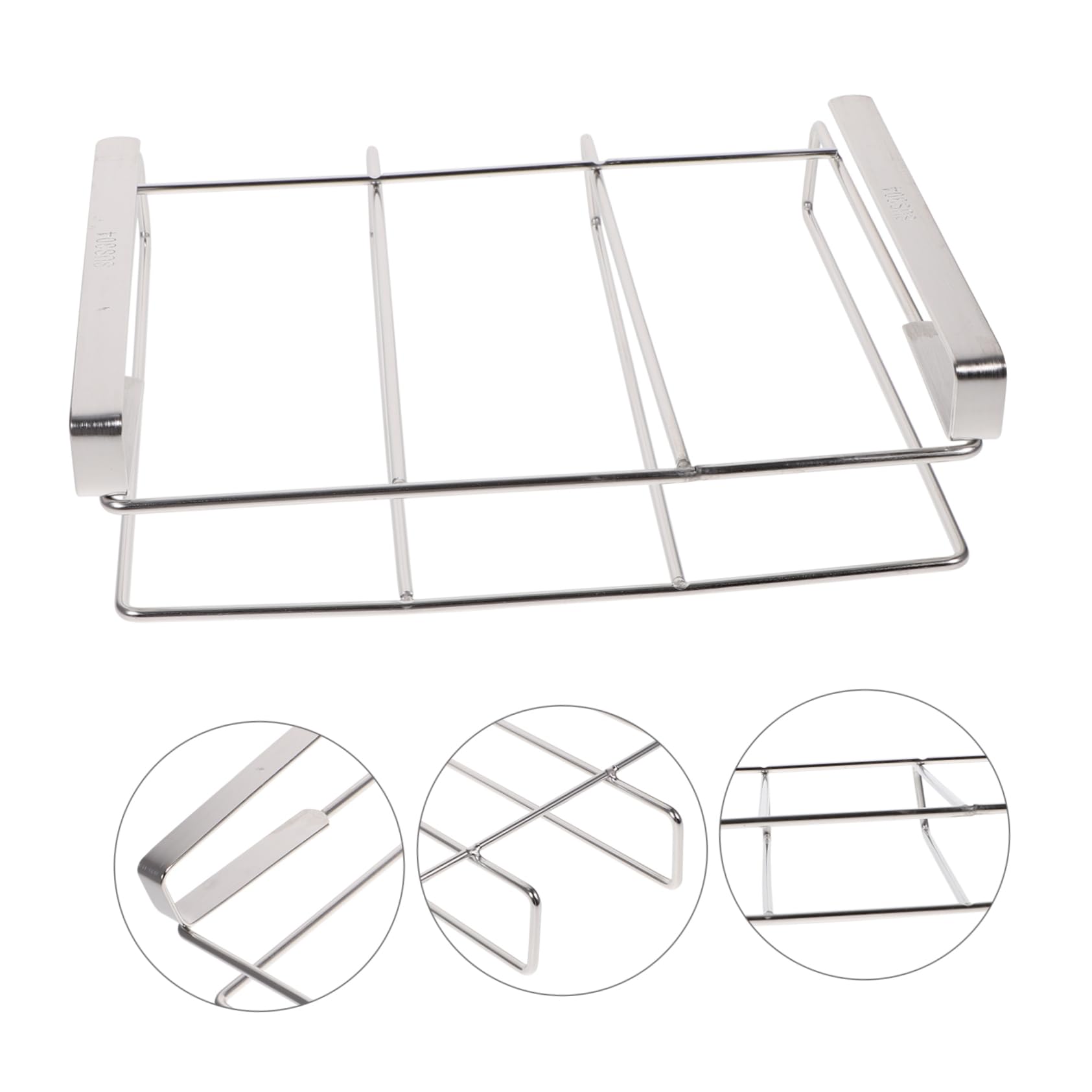 Schneidebrettablage aus Edelstahl für Schränke, Platzsparend, Silber