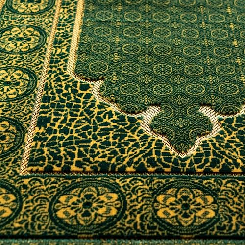 homeart Muslim Prayer Rug, Soft Plush Thin Islamic Prayer Mat, Janamaz, Sajada, Praying Carpet, Islamic Gift for Men & Women - Image 4
