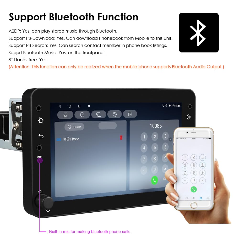 Android 14 7 pouces Autoradio pour Alfa Romeo 159 et Spider 4 core 2 Go et 32 Go de mémoire, prend en charge voiture sans fil carplay/Android, volant WLAN/4G, AM/FM