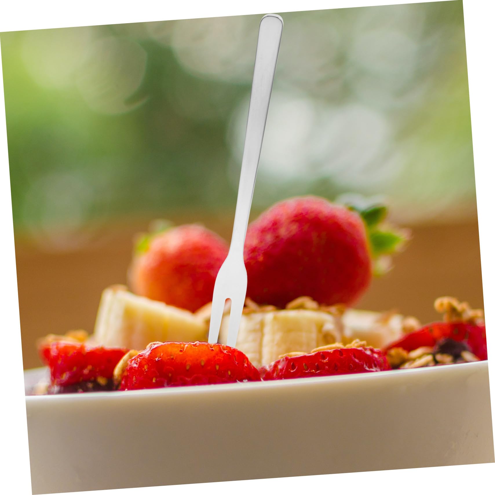 8 pezzi Forchette Dessert in Acciaio Inox da Forchettine Piccole per Frutta Antipasti e Insalate Riutilizzabili e Resistenti per Famiglia e Eventi