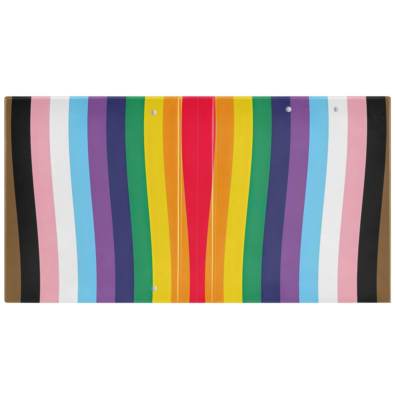 Classeur à 3 Anneaux LGBT Pride Flag Avec Presse-papiers, Classeur à 3