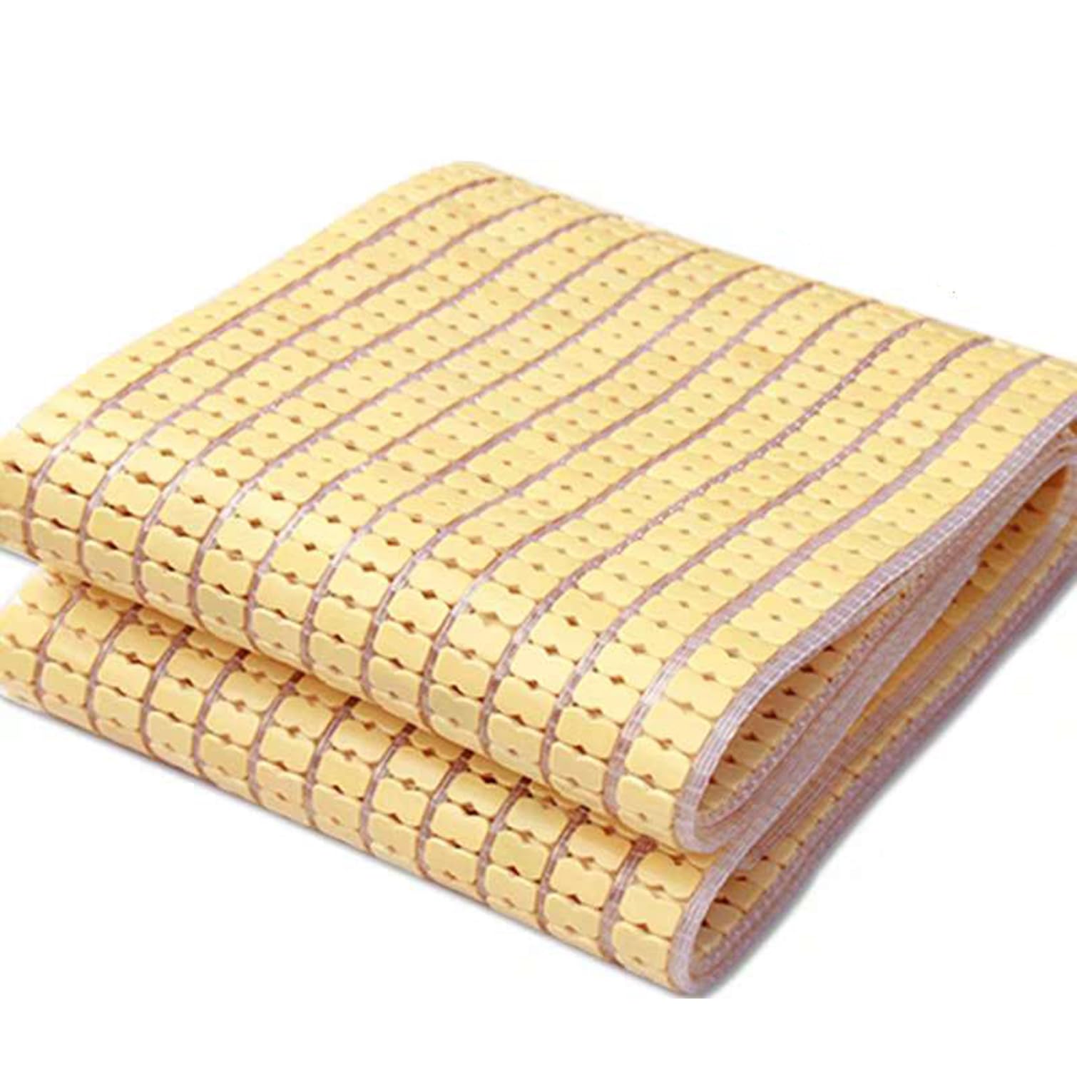 EYRMQWJPC Foldable Summer Bed Mat, Bamboo Summer Cooling Sleeping Mat Folding Pad Multiple Sizes For Bed Sofa Floor Chair(50x50cm(19.7x19.7in))