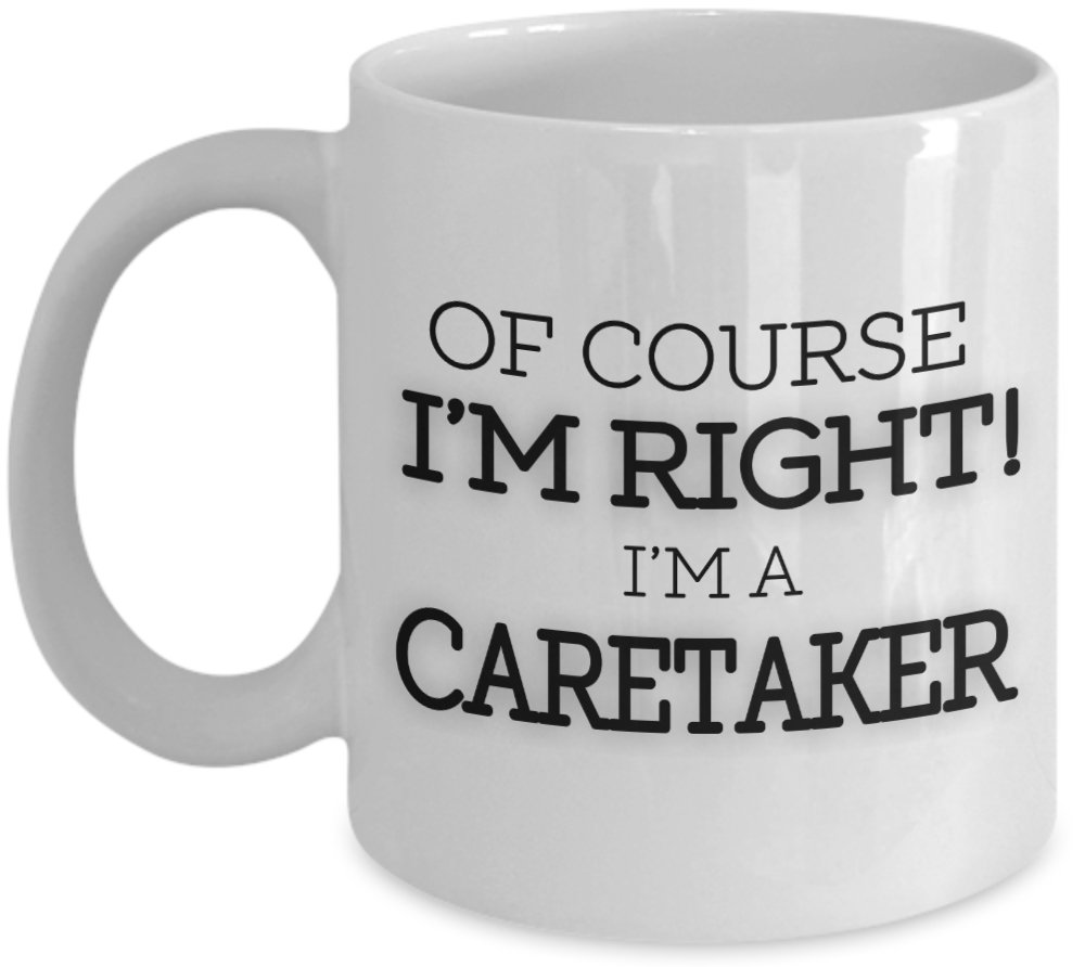 Shaniztoons White Caretaker Christmas Novelty Gift Mug