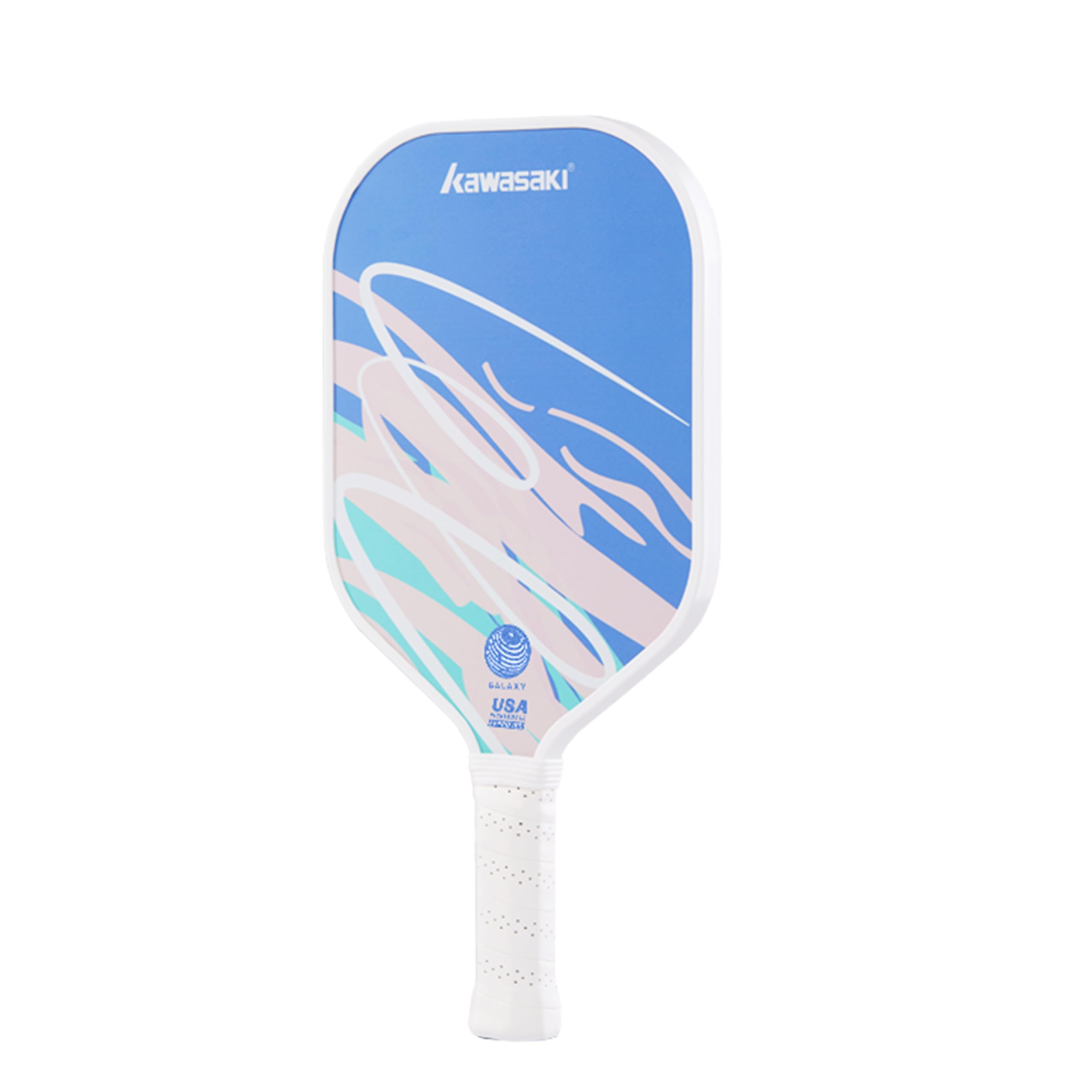 Pickleball Paddel, Kawasaki Paddle Schläger mit Ultra Leichtgewicht Fiberglas-Oberfläche, Polymer-Kern 15mm Pickle Ball Paddel für Anfänger und Freizeitspieler-Galaxy Serie