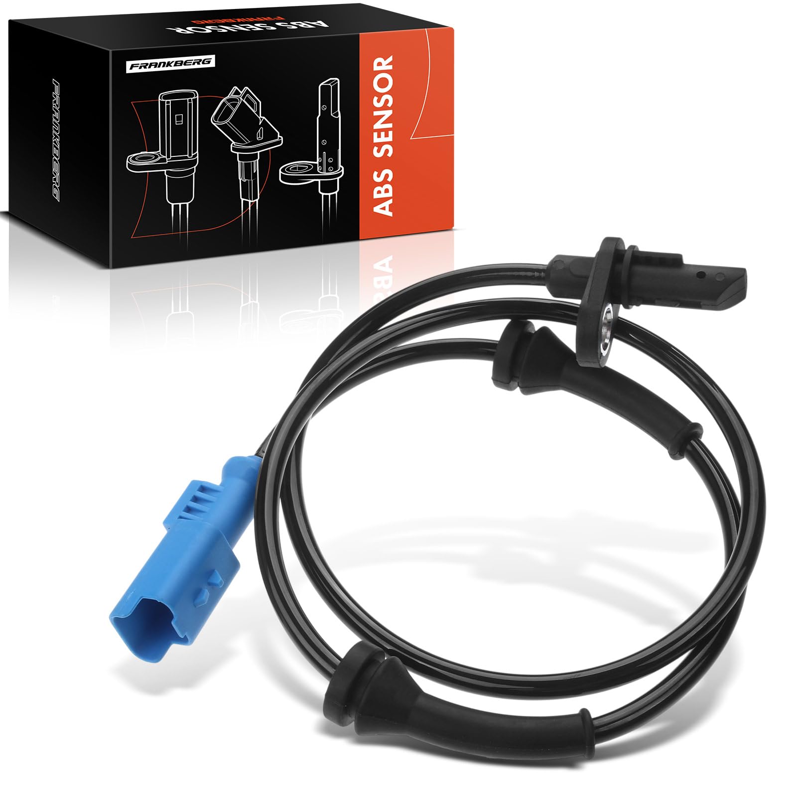 Frankberg Capteur ABS 2-Pôles Compatible avec 207 CC WD 207 WA WC 207 SW WK 208 I CA CC C3 Picasso SH Remplacer# 9665592380