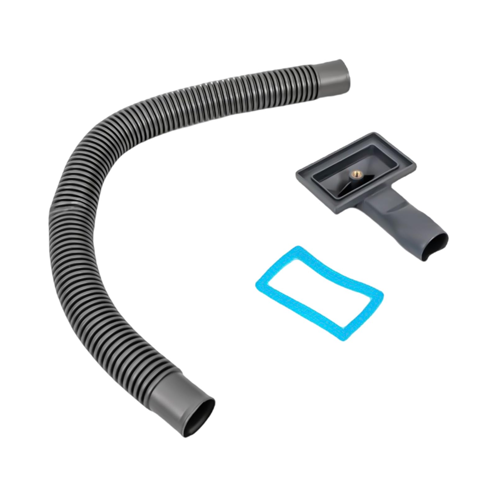 Fregadero negro de 50 x 40 cm, grifo de cocina, fregadero con escurridor y dispensador de jabón, acero inoxidable, empotrable, fregadero de cocina, 1 lavabo cuadrado (sin grifo)