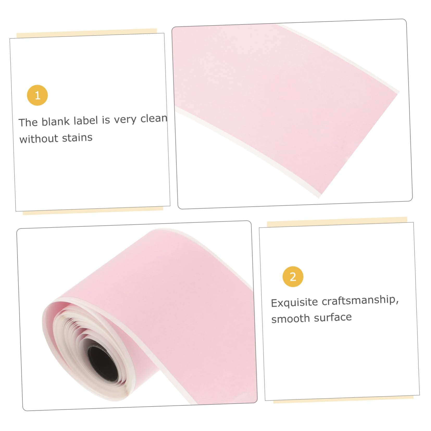 DOITOOL 4 Ensembles Autocollants Thermiques Colorés Pour Imprimantes Miniatures Étiquettes Adhésives Auto Pour Marquage Et Organisation Imperméables Et Faciles À Utiliser 9 Rouleaux*4