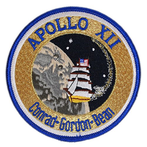 Apollo 12 Mission Embroidered Patch (Official Patch) (10cm Dia) approx by Klicnow