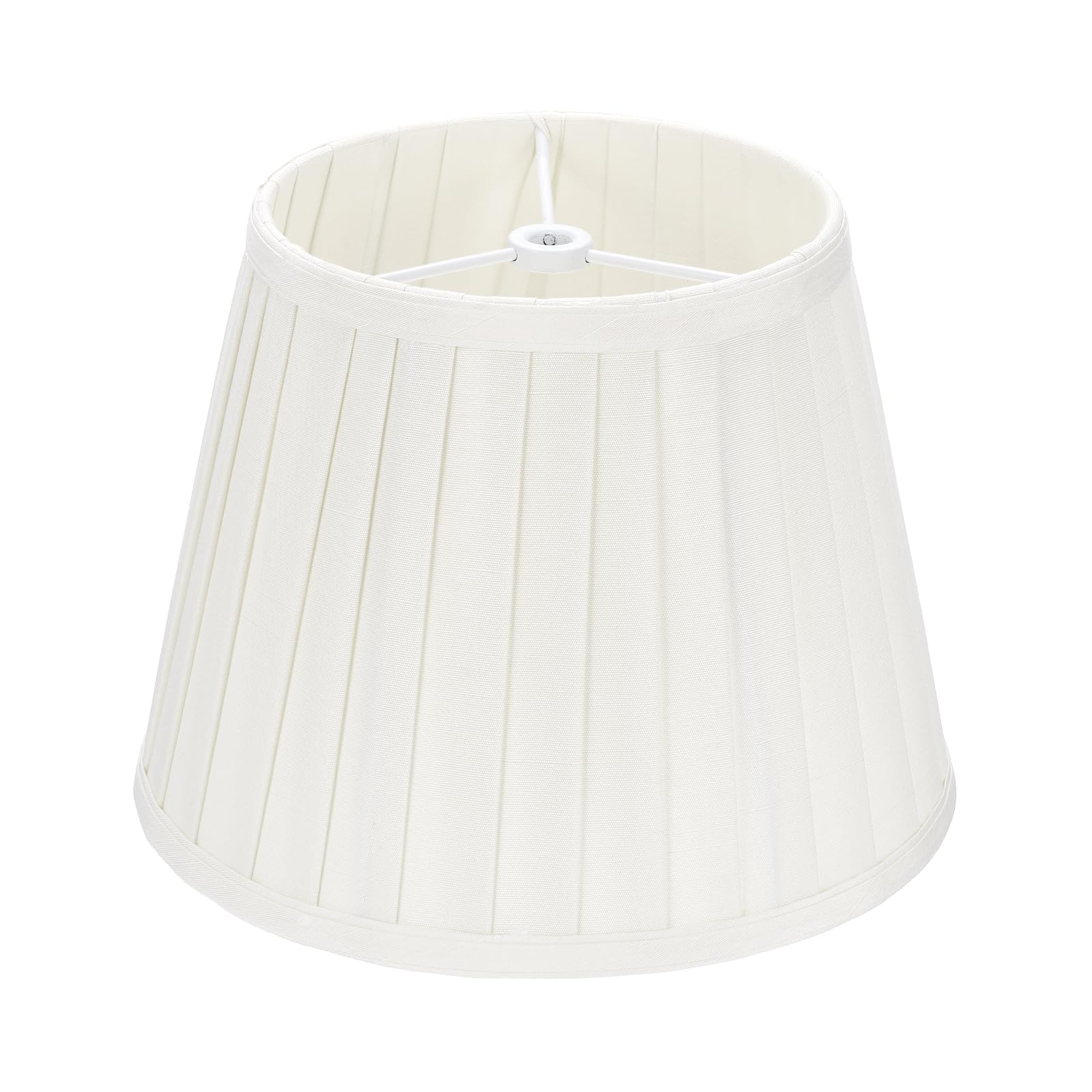VIAPUICE Pleated Empire- Lamp Shade 15 Top x 22 Bottom x 17cm H- White