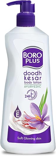 Boroplus Body Lotion Provides 24Hrs Moisturisation 100% Ayurvedic Lotion, Vitamin E For Dry And Normal Skin With Goodness Of Dhoodh, Badam & Kesar,…
