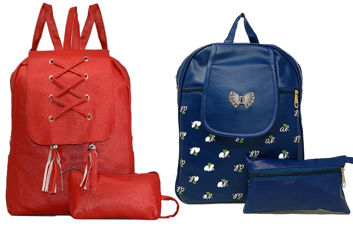 TYPIFY Womens Backpack Combo with Wallet, 2 Pcs Set, Girls Fashion Bags, Butterfly Stud Design, Zipper Closure, Adjustable Shoulder Strap, Stylish Latest College Bag (B0D6Z7Q3BH) Amazon Price History, Amazon Price Tracker